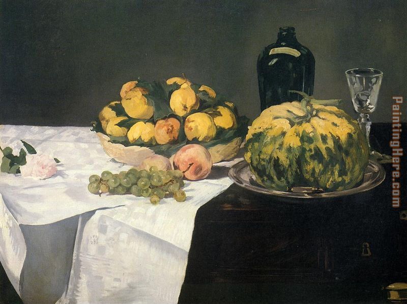 Edouard Manet Still Life with Melon and Peaches 2